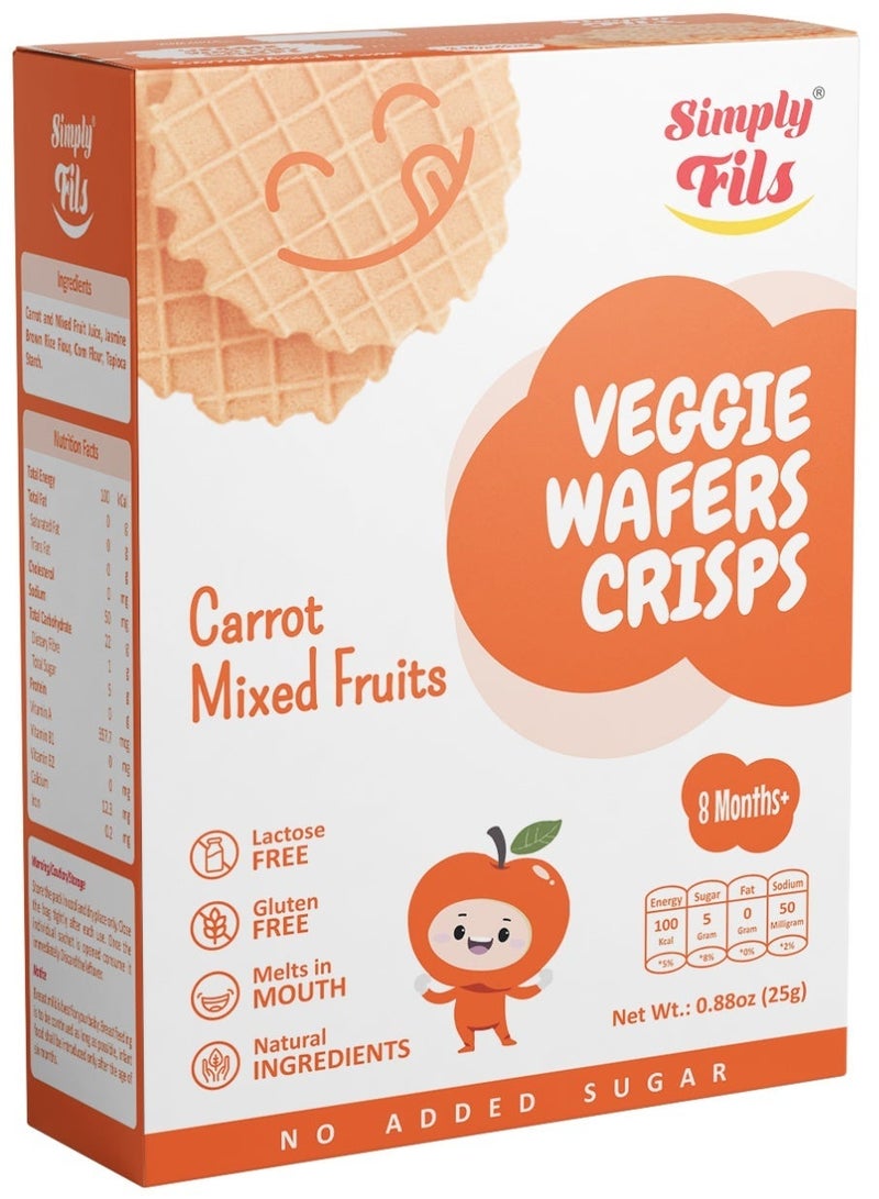 Simply Fils رقائق الخضار المقرمشة بالجزر والفواكه المختلطة - Image 1
