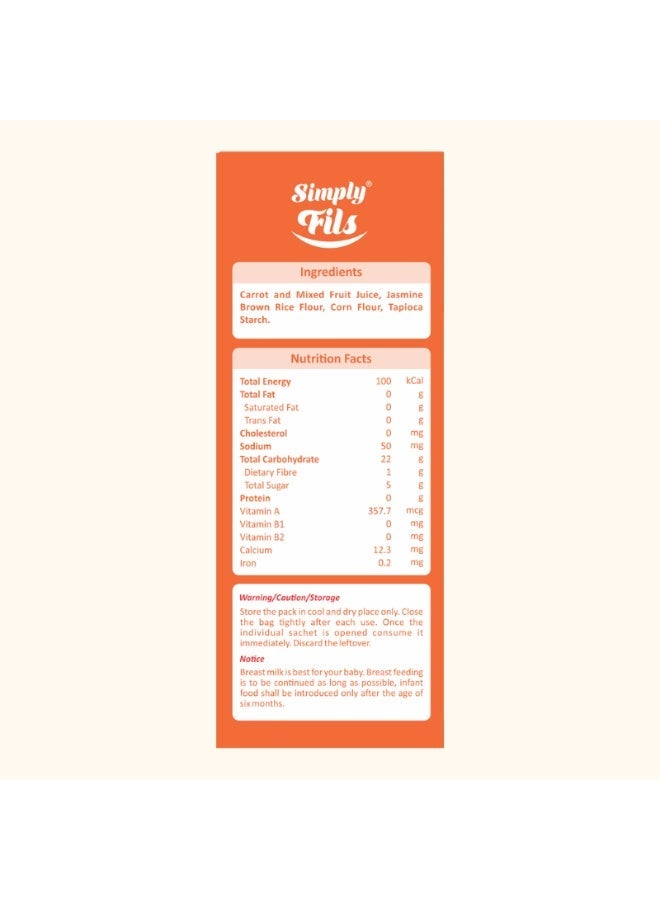 Simply Fils رقائق الخضار المقرمشة بالجزر والفواكه المختلطة - Image 4