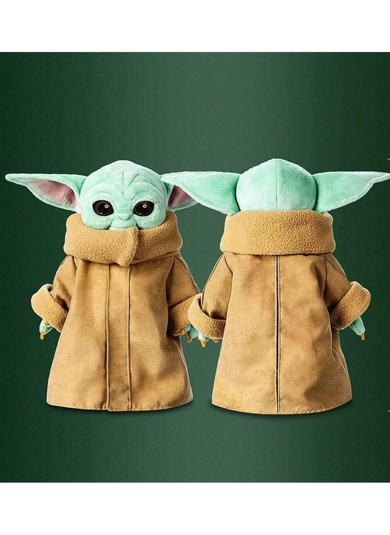 Huitich - Baby Yoda Doll 11 Inch Tall Stuffed Child Figure For Bed Time And Sleeping - Image 1