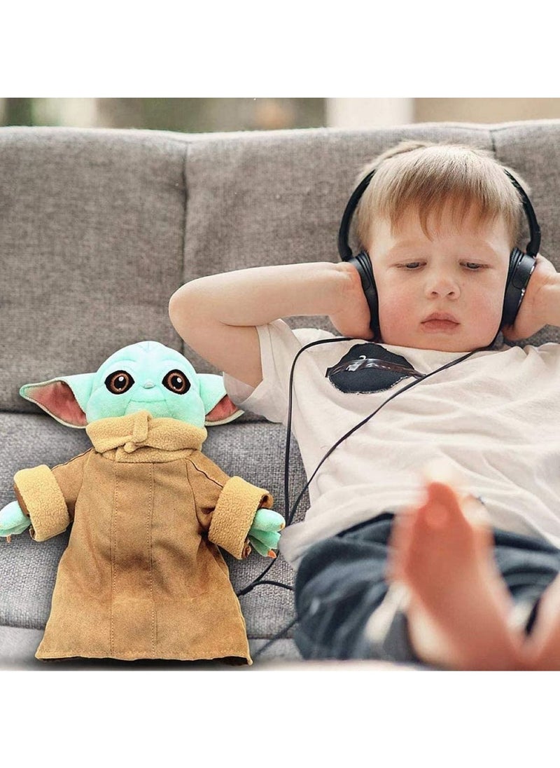 Huitich - Baby Yoda Doll 11 Inch Tall Stuffed Child Figure For Bed Time And Sleeping - Image 1