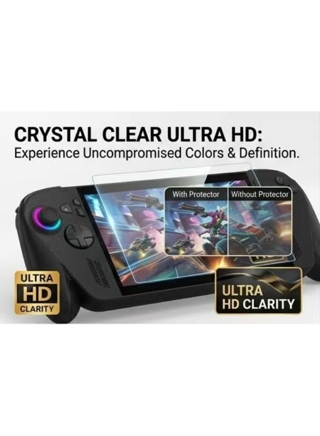 Captaintech 2-Pack Tempered Glass Screen Protector, High Definition Clear, Anti-Scratch, Anti-Fingerprint, for ASUS ROG Xbox Ally X / Xbox Ally 2025 / ROG Ally X 2024 / ROG Ally 2023 7 inch" - Image 2