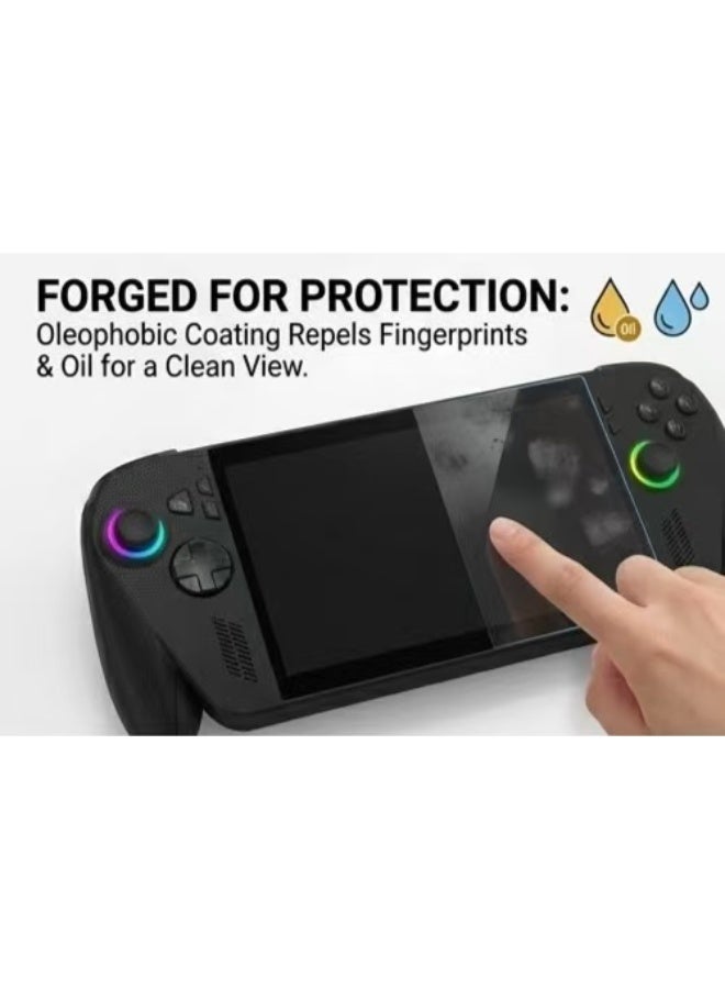 Captaintech 2-Pack Tempered Glass Screen Protector, High Definition Clear, Anti-Scratch, Anti-Fingerprint, for ASUS ROG Xbox Ally X / Xbox Ally 2025 / ROG Ally X 2024 / ROG Ally 2023 7 inch" - Image 3