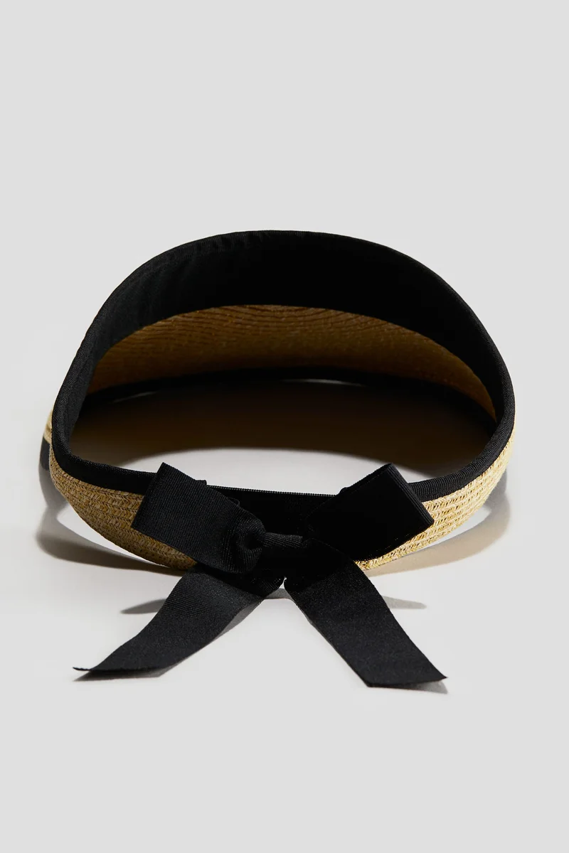 اتش اند ام قبعة قش واقية من الشمس