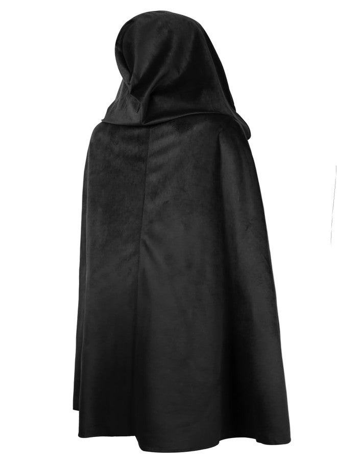 HOMELEX Renaissance Hooded Cape Witch Cloak Medieval for Boys Kids Halloween Costume - Image 3