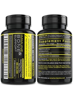 SmarterVitamins Smarter Vitamin D3 5000 IU in Avocado Oil 125mcg - 90 Mini Softgels  - Image 2