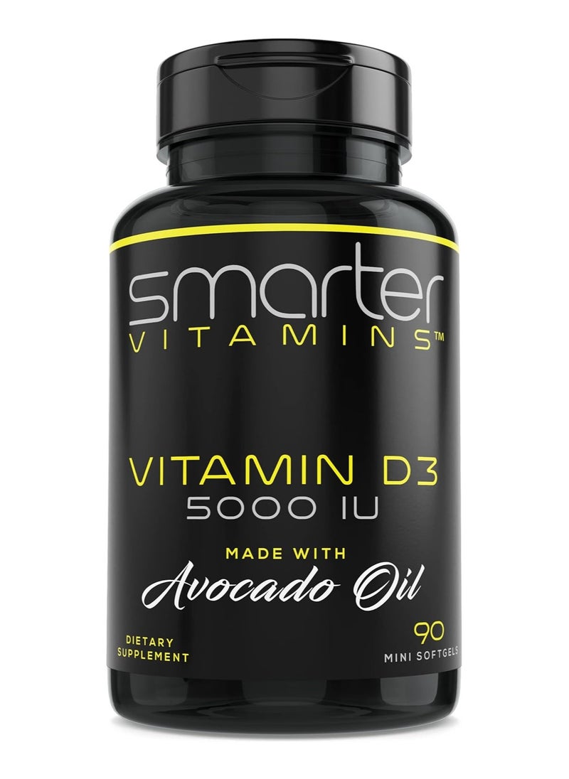 Smarter Vitamin D3 5000 IU in Avocado Oil 125mcg - 90 Mini Softgels - pzsku/Z98FB244BC6F83153C78FZ/45/_/1739890160/93f1078b-c03f-4a5f-99c0-1f4fddf2d893