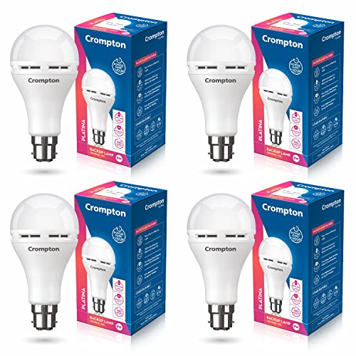 Crompton Emergency 9 W LED Bulb Base B22 Cool Day Light (Pack of 4) - Image 1