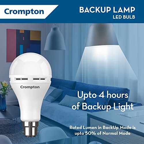 Crompton Emergency 9 W LED Bulb Base B22 Cool Day Light (Pack of 4) - Image 3