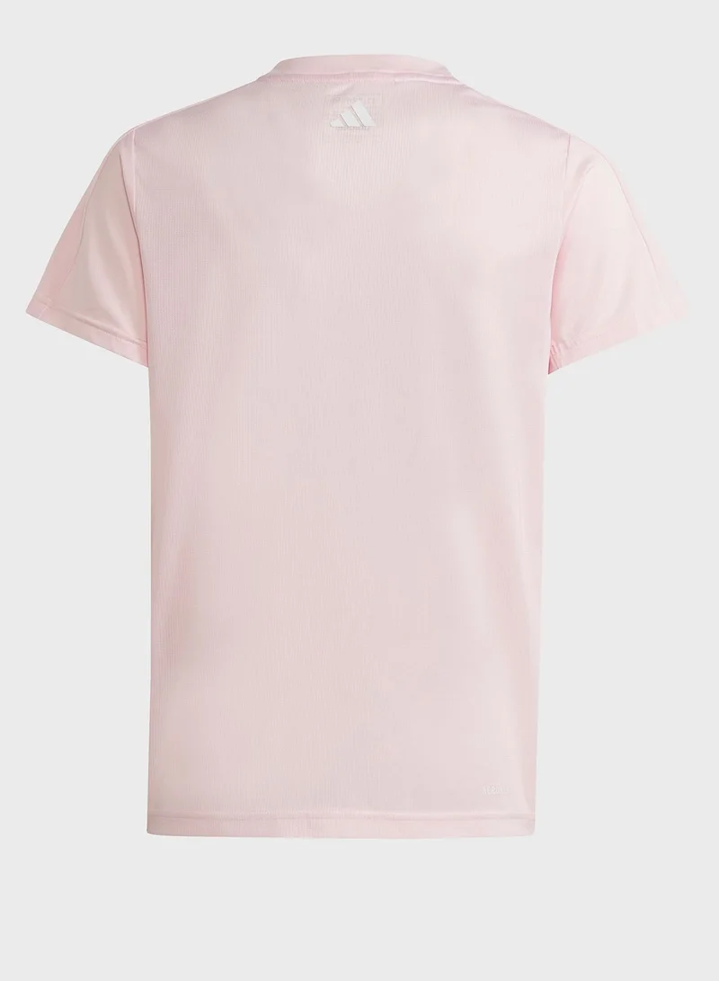 Adidas Essentials Aeroready Regular-Fit Logo T-Shirt
