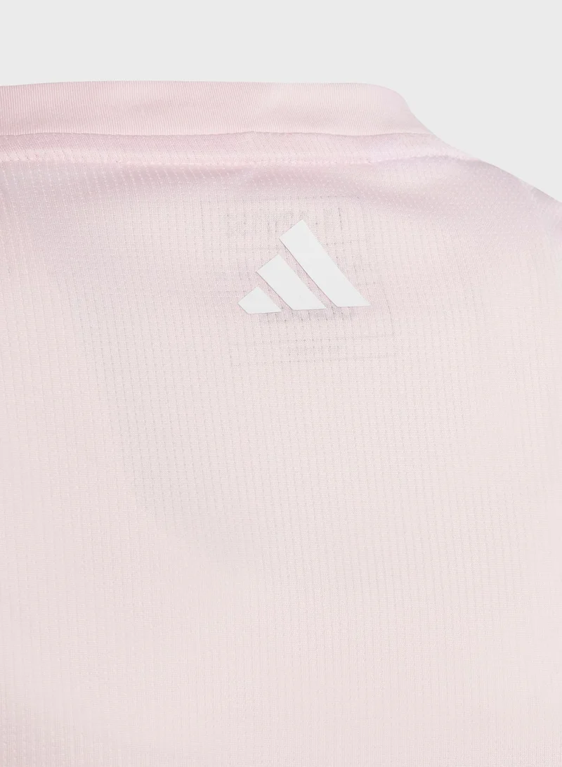 Adidas Essentials Aeroready Regular-Fit Logo T-Shirt