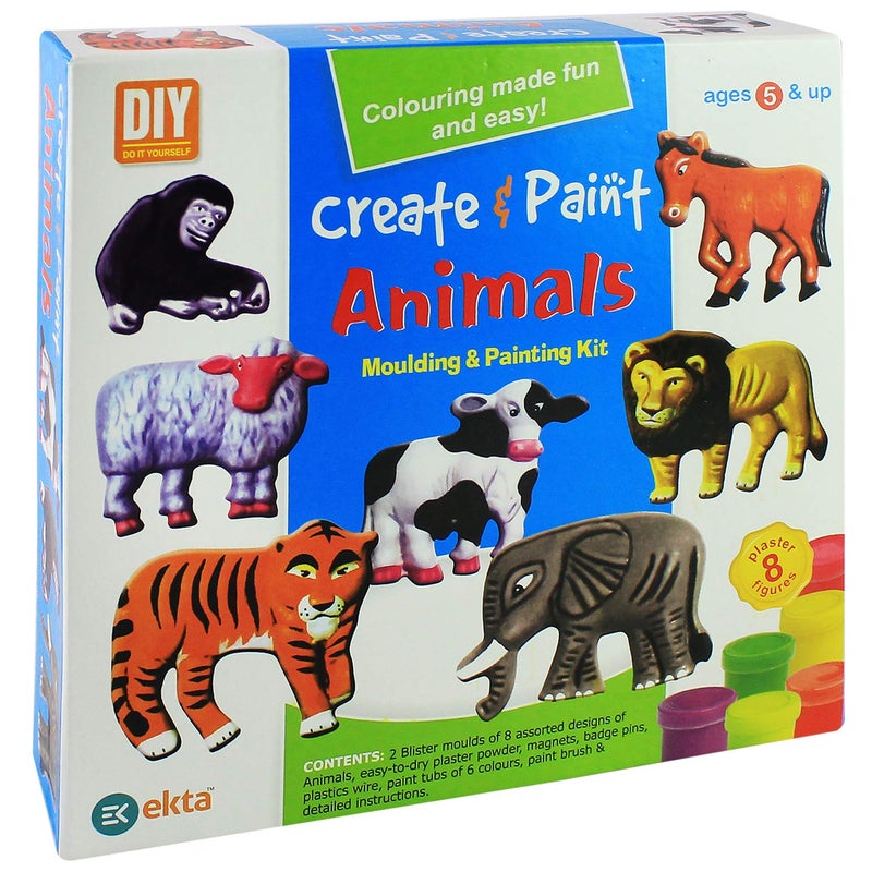 Ekta Mould and Paint Animals Playset 8 Designs - Image 3