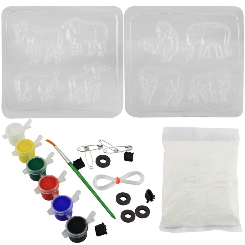 Ekta Mould and Paint Animals Playset 8 Designs - Image 2