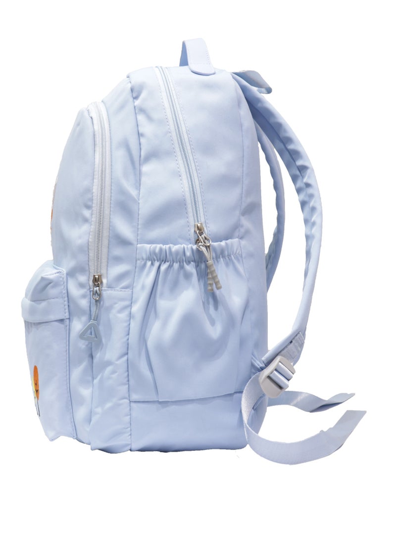 school backpack for girls, made of high quality nylon blend, Blue - Image 3