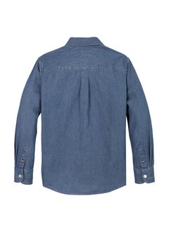 TOMMY HILFIGER Kids Denim Chambray Ls Shirt  - Image 5
