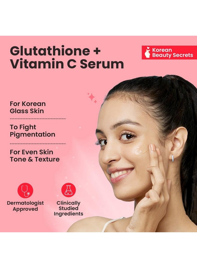 CHICNUTRIX Outshine With Korean 2% Niacinamide + Glutathione + Vitamin C Helps Brighten Dull Skin Clears Dark Spots Blemishes Acne Marks & Pigmentation Korean Glass Skin Serum - Image 2