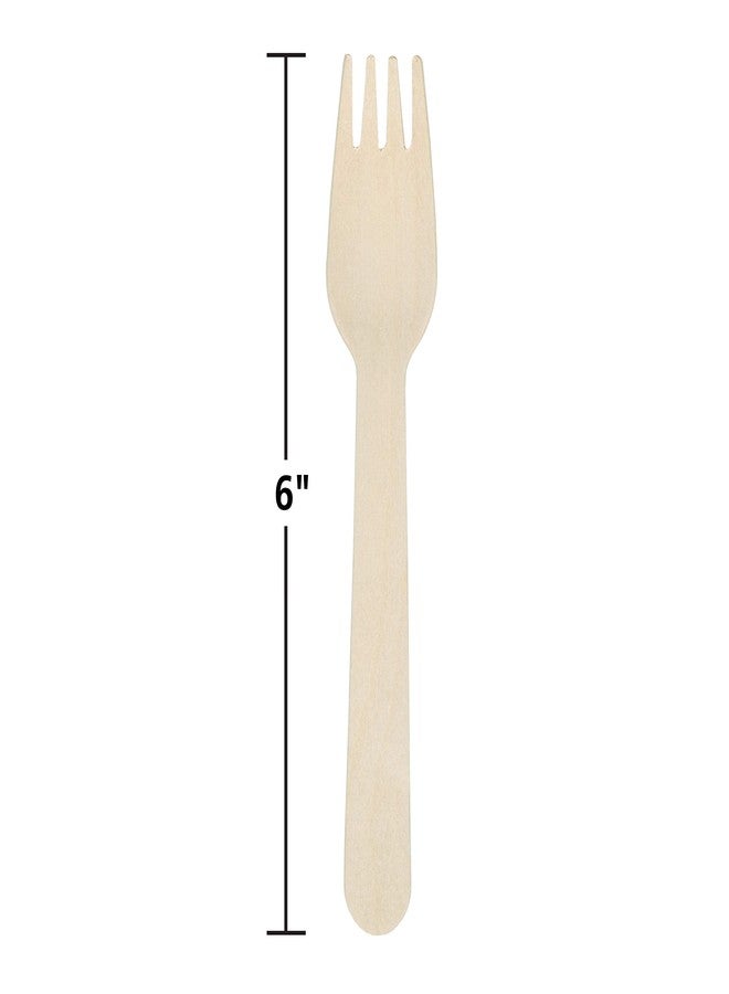 Hoffmaster 6" Wooden Forks, 1000 ct - Image 2