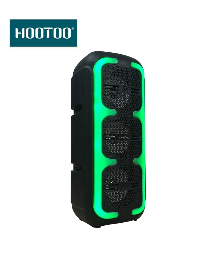 هوتو مكبر صوت بلوتوث، مضخم صوت جهير ثقيل، راديو FM، صوت ستيريو - Image 2