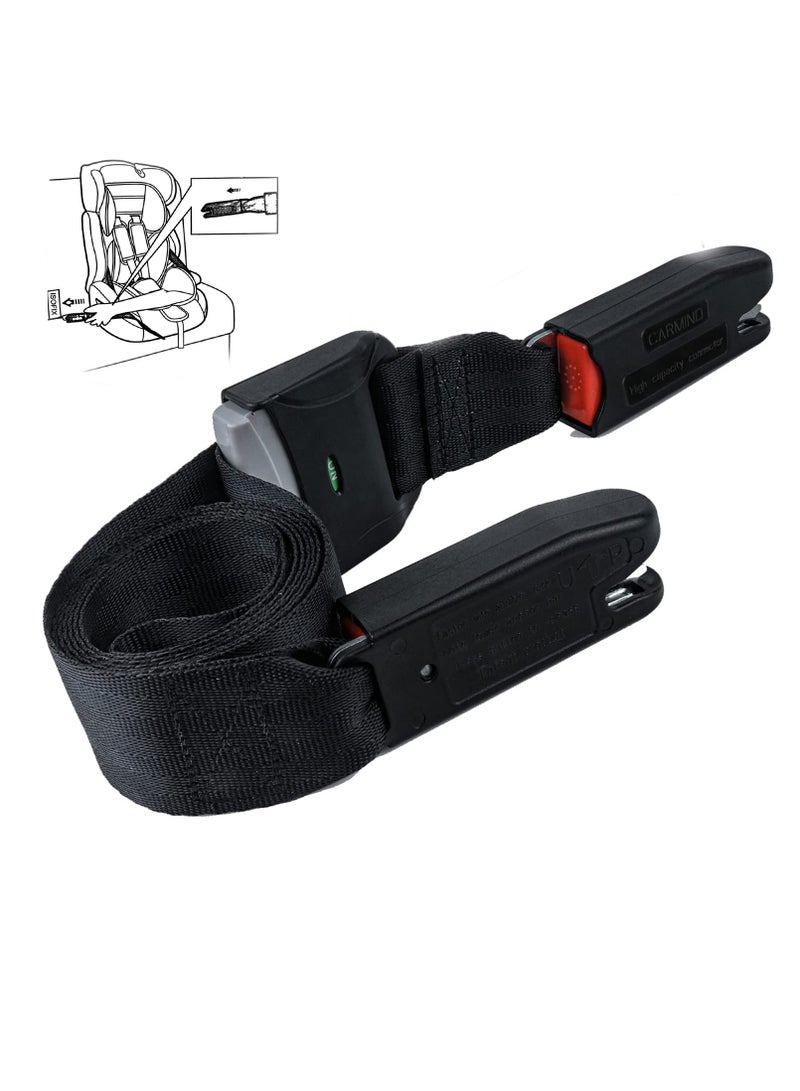 SOLARAE Seat Straps for General ISOFIX, Baby Seat Car Fixing Straps Adjustable with Latch Interface 1Pcs - Image 1