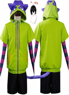 6Pcs/Set Anime SK8 The Infinity Cosplay Costume Chinen Miya SK Eight Cosplay Halloween Party Cos Outfits Jacket Tail Gloves Pant Coat Suits
