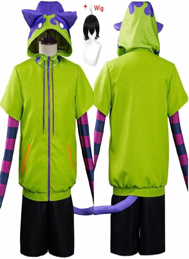 Eckek - 6Pcs/Set Anime SK8 The Infinity Cosplay Costume Chinen Miya SK Eight Cosplay Halloween Party Cos Outfits Jacket Tail Gloves Pant Coat Suits - Image 1