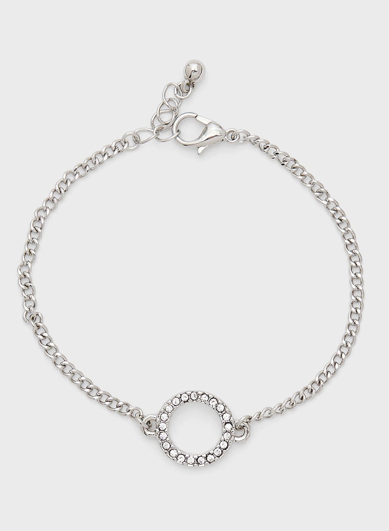 ELLA Diamante Pendant Necklace & Bracelet Set - Image 4