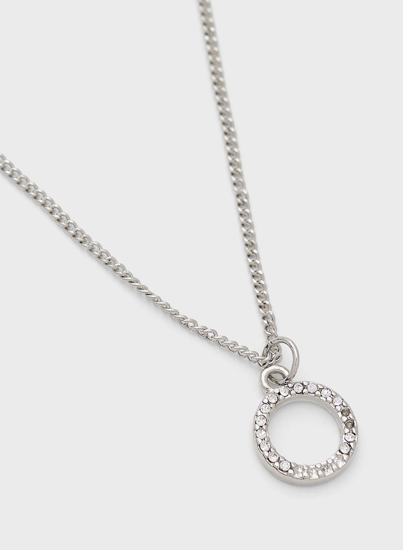 ELLA Diamante Pendant Necklace & Bracelet Set - Image 3