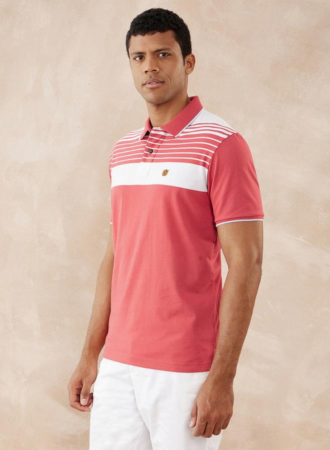 Fahrenheit Striped Polo T-shirt - Image 3