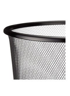 Maxi 6-Piece Metal Mesh Waste Bin Small 9 Litre Capacity Black  - Image 3