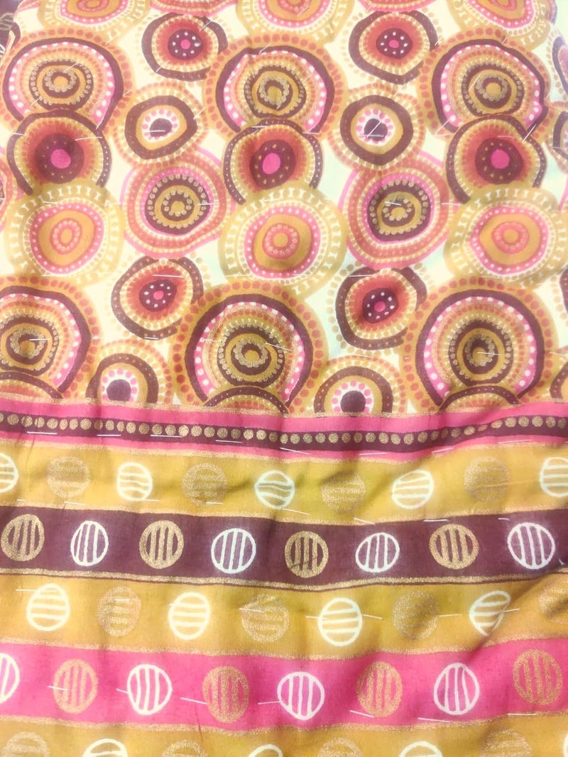 ans Original Jaipuri Razai King Size Double Bed 220x240 cm Pure Cotton Handblock Gold Print Super Soft Traditional Design Authentic Comfortable Quilt - Image 4