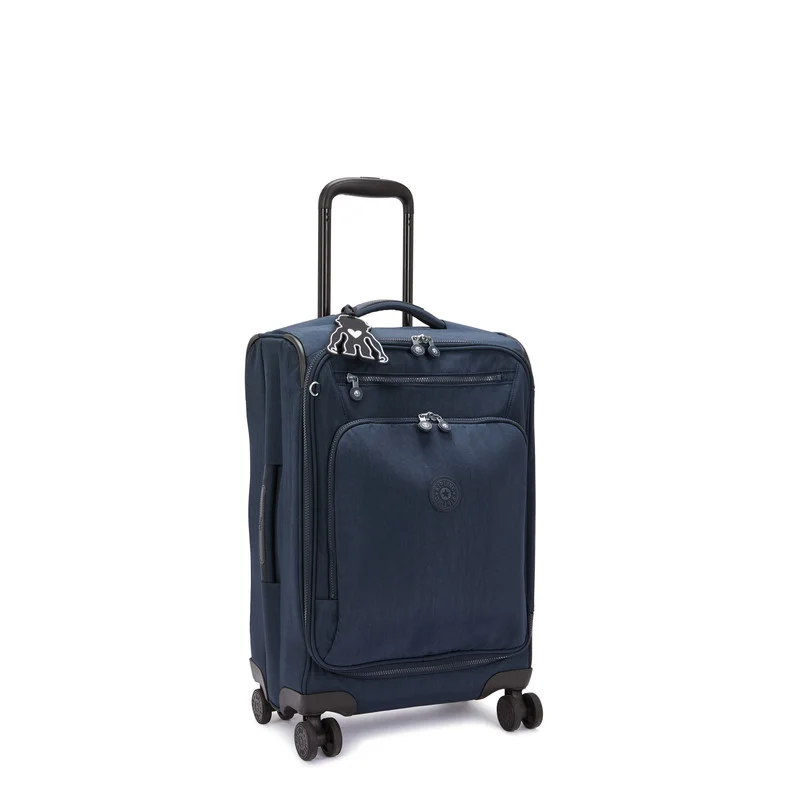 kipling Small Wheeled Luggage Unisex Blue Bleu 2 New Youri Spin S I7504-96V