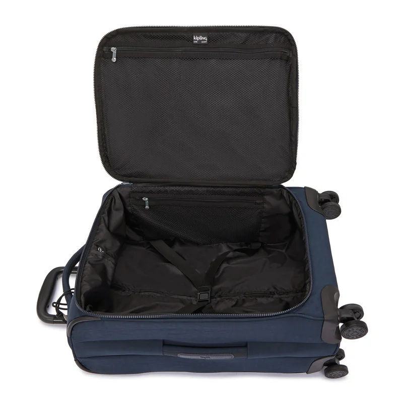 kipling Small Wheeled Luggage Unisex Blue Bleu 2 New Youri Spin S I7504-96V