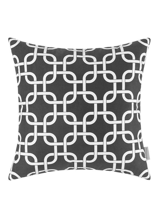 NIBEMINENT Geometric Square Cushion Cover Dark Grey 50x50centimeter