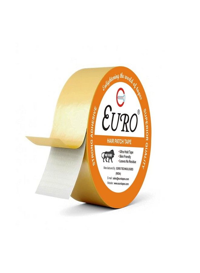 Euro Double Sided Cotton Hair Wig Tape Hair Patch Tape Hair Toupee Tape Ultra Hold Cloth Tape Yellow (1 Inch X 22 Yards) - Image 3