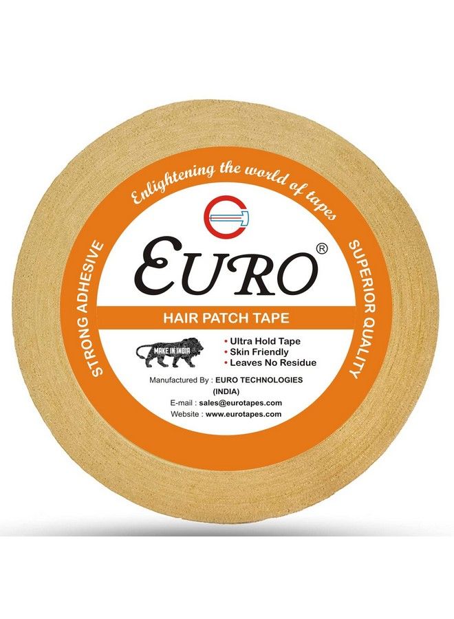 Euro Double Sided Cotton Hair Wig Tape Hair Patch Tape Hair Toupee Tape Ultra Hold Cloth Tape Yellow (1 Inch X 22 Yards) - Image 1