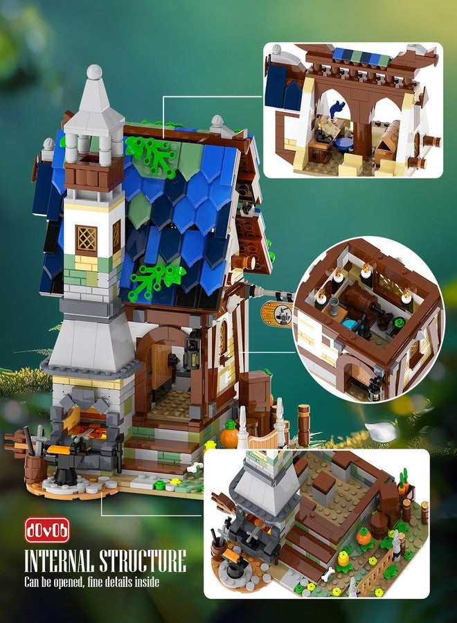 dOvOb Medieval Blacksmith Building Set with LED Light Bricks - 1205 PCS Construction Architecture Model for Adults and Kids - Image 4