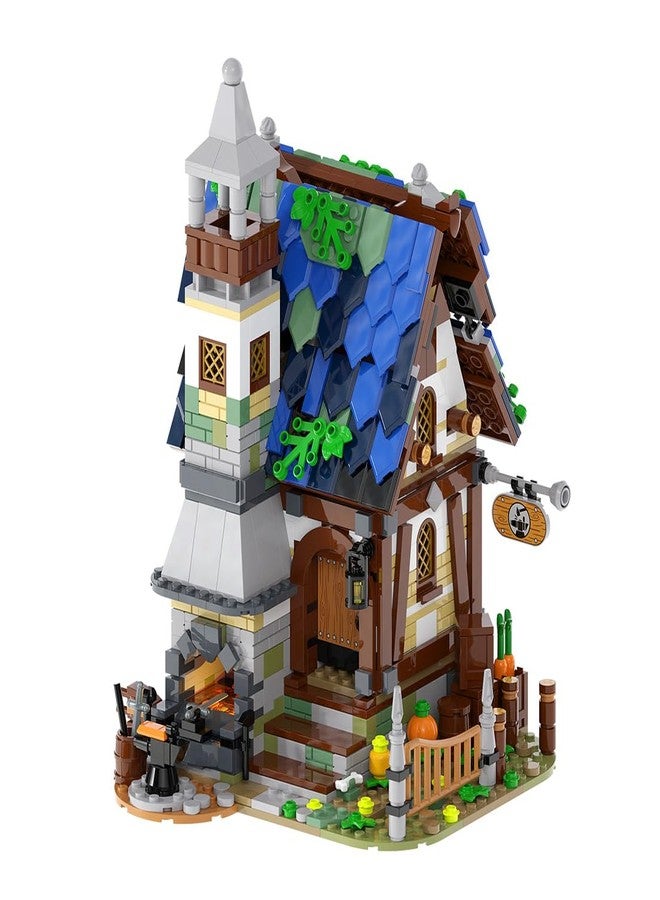 dOvOb Medieval Blacksmith Building Set with LED Light Bricks - 1205 PCS Construction Architecture Model for Adults and Kids - Image 1