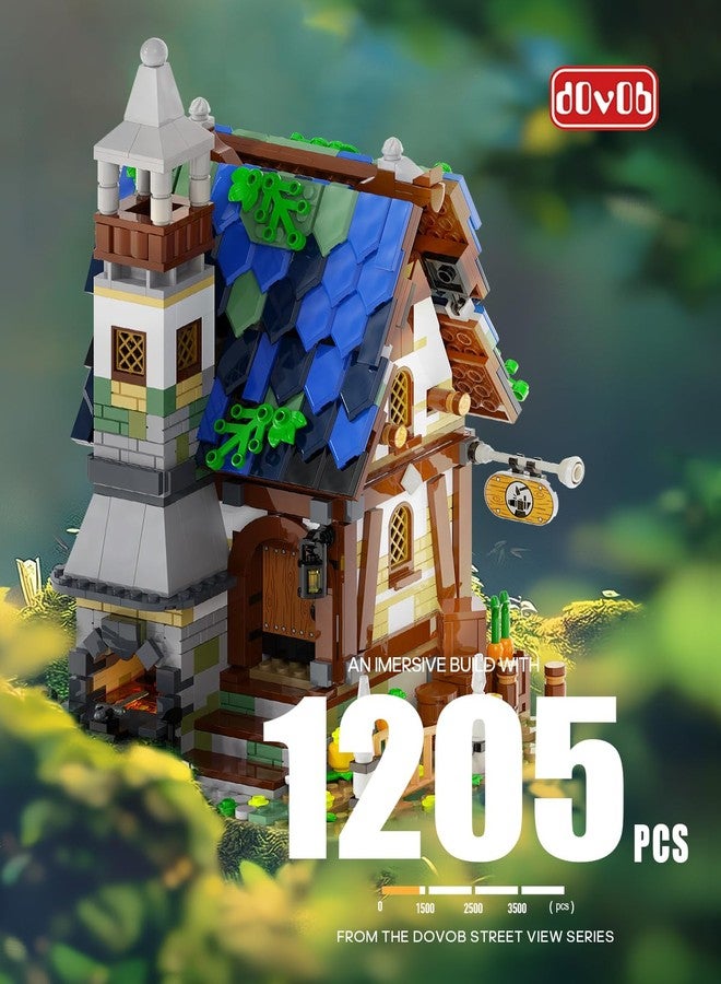 dOvOb Medieval Blacksmith Building Set with LED Light Bricks - 1205 PCS Construction Architecture Model for Adults and Kids - Image 3