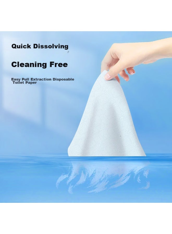 CS Jierou Pull-out Toilet Paper, 4-ply, 80 Sheets*10 Packs, Dissolving Toilet Paper, Alternative To Roll Paper For Wiping Bottom - Image 3
