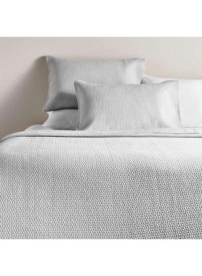 Pan Home Quilted Bedspread Set 3-Piece - Grey - Image 1