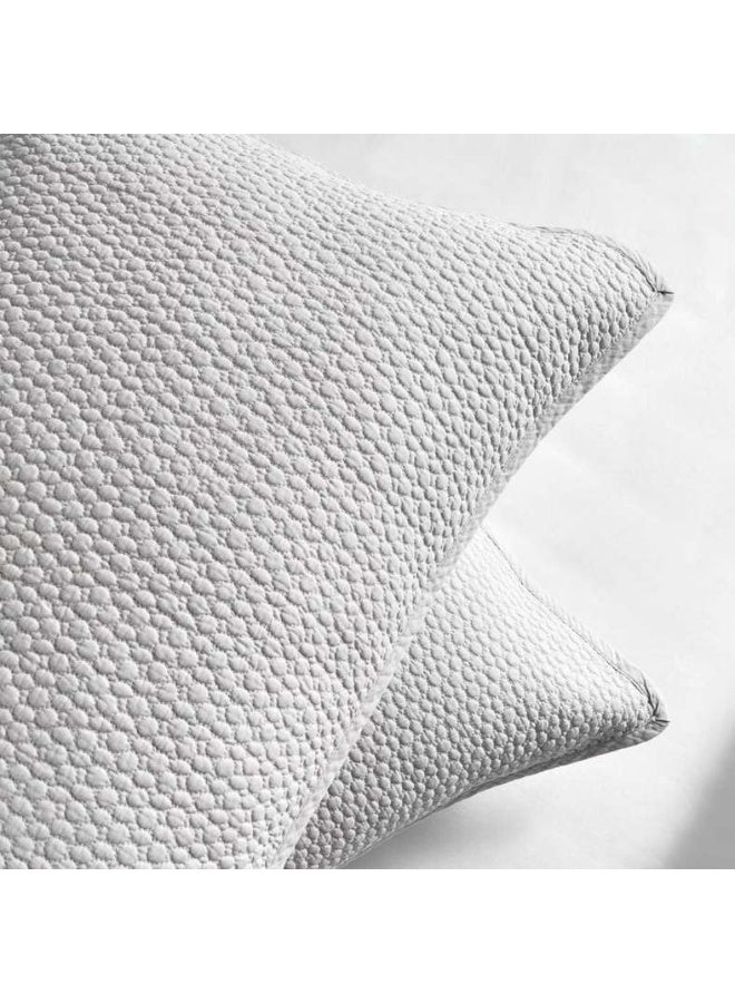 Pan Home Quilted Bedspread Set 3-Piece - Grey - Image 4
