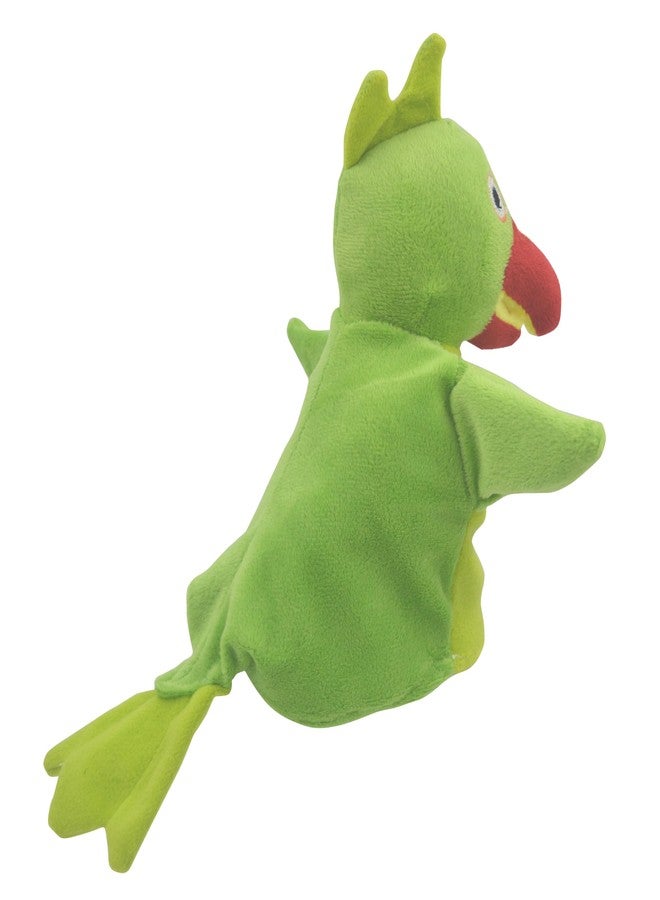 Elfactory Animal Hand Puppet for Kids - Educational Storytelling Interactive Plush Animal Hand Puppet for Learning (4-8 inches) (Parrot) - Image 2