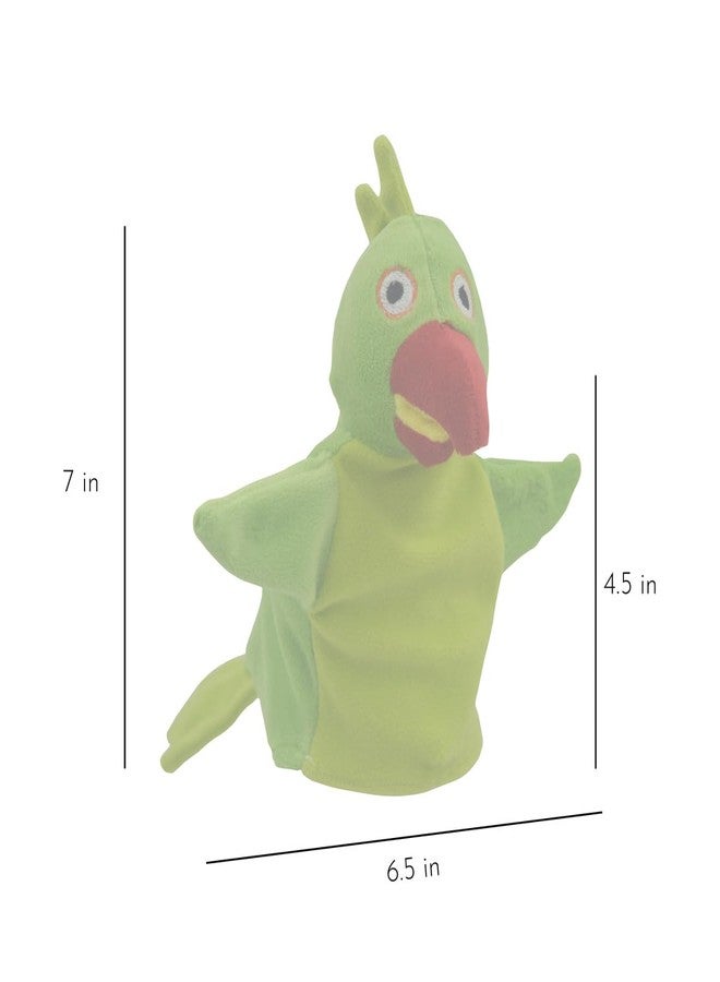 Elfactory Animal Hand Puppet for Kids - Educational Storytelling Interactive Plush Animal Hand Puppet for Learning (4-8 inches) (Parrot) - Image 5