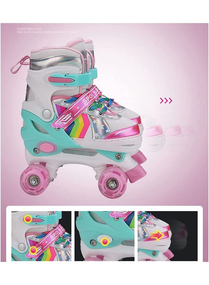 جي تي-ويل زلاجات دوارة للبنات والأطفال ، زلاجات دوارة قابلة للتعديل ، مع جميع العجلات تضيء ، مضيئًا ممتعًا للفتيات والأطفال ، زلاجات دوارة للأطفال المبتدئين - Image 5