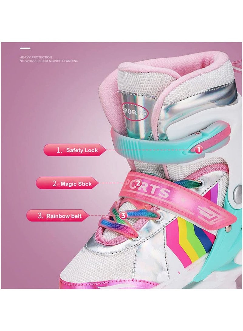 جي تي-ويل زلاجات دوارة للبنات والأطفال ، زلاجات دوارة قابلة للتعديل ، مع جميع العجلات تضيء ، مضيئًا ممتعًا للفتيات والأطفال ، زلاجات دوارة للأطفال المبتدئين - Image 2