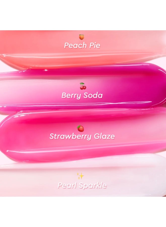 Glad2Glow Brightening Charm Lip Serum Pearl Sparkle 04 Hydrating Lip Glow Serum Moisturizing Lip Care Tinted Lip Serum 7g - Image 2