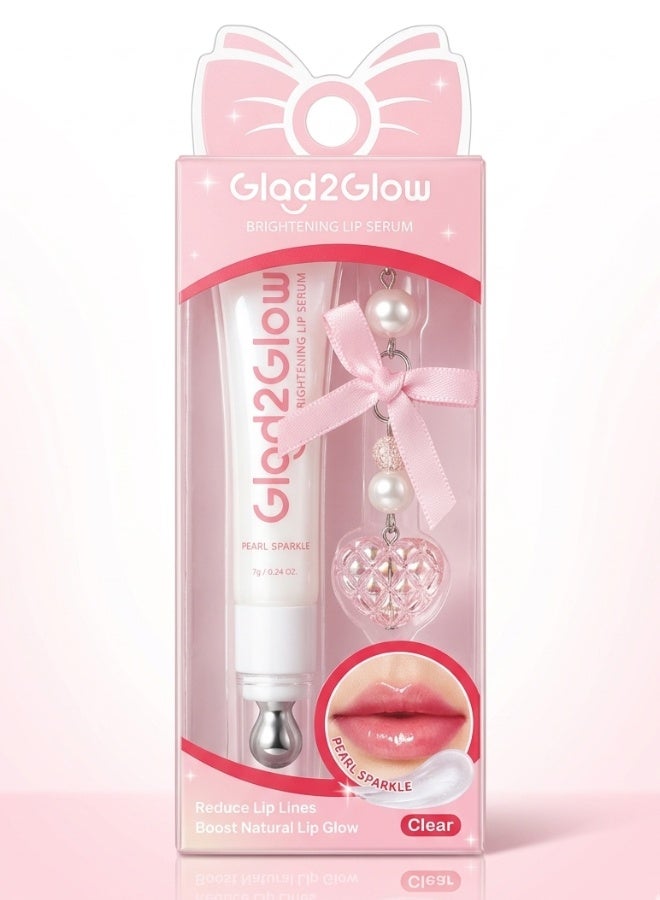 Glad2Glow Brightening Charm Lip Serum Pearl Sparkle 04 Hydrating Lip Glow Serum Moisturizing Lip Care Tinted Lip Serum 7g - Image 1