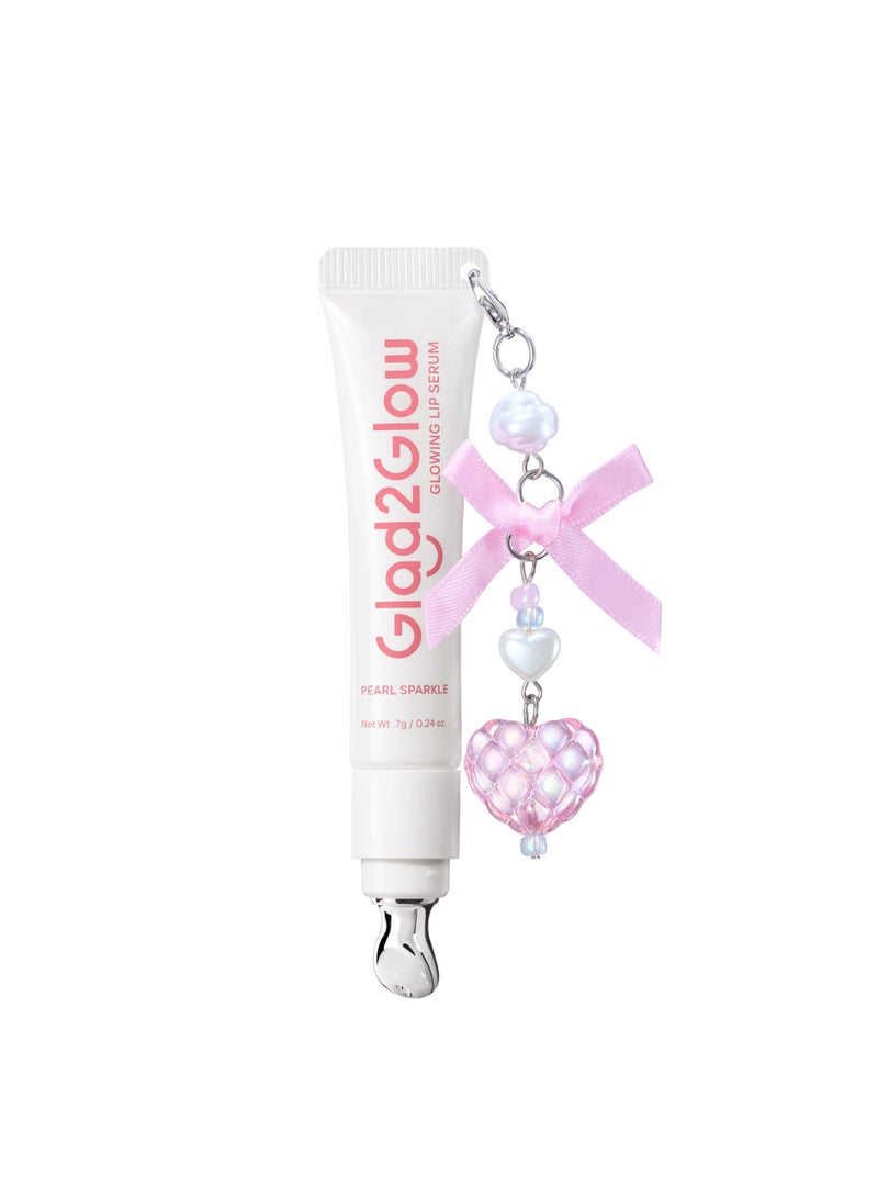 Glad2Glow Brightening Charm Lip Serum Pearl Sparkle 04 Hydrating Lip Glow Serum Moisturizing Lip Care Tinted Lip Serum 7g - Image 3