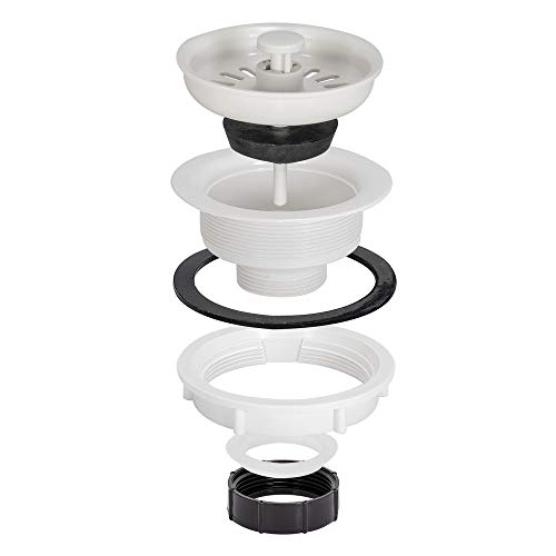 EZ-FLO 30006 Sink Strainer - Economy - Abs Body White - Image 1