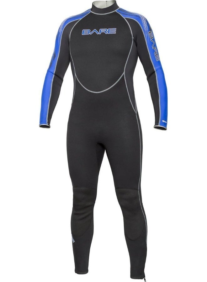 Bare BARE WETSUIT 3MM VELOCITY FULL MENS BLUE - XL - Image 1
