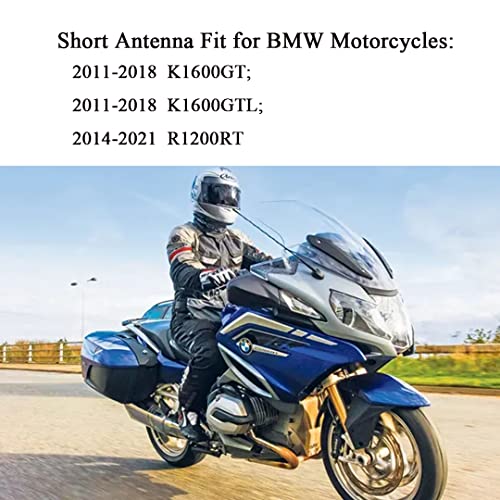 AMFRNE Motorcycle Short Antenna, Fit for Can-Am Spyder, Indian, Honda, BMW, Victory Select Motorcycles Models | Designed for Optimized Radio Reception, 7 Inches Spiral Antenna for Motorcycles ATV - Image 4